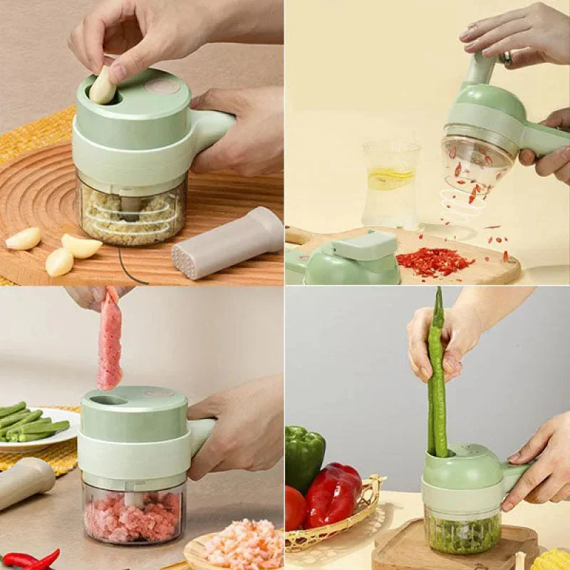MiniChop Pro™-Picadora de verduras eléctrica portátil